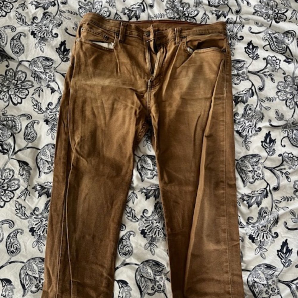 American Giant — Roughneck Pant, Slim 34 x 32 — Saddle Brown